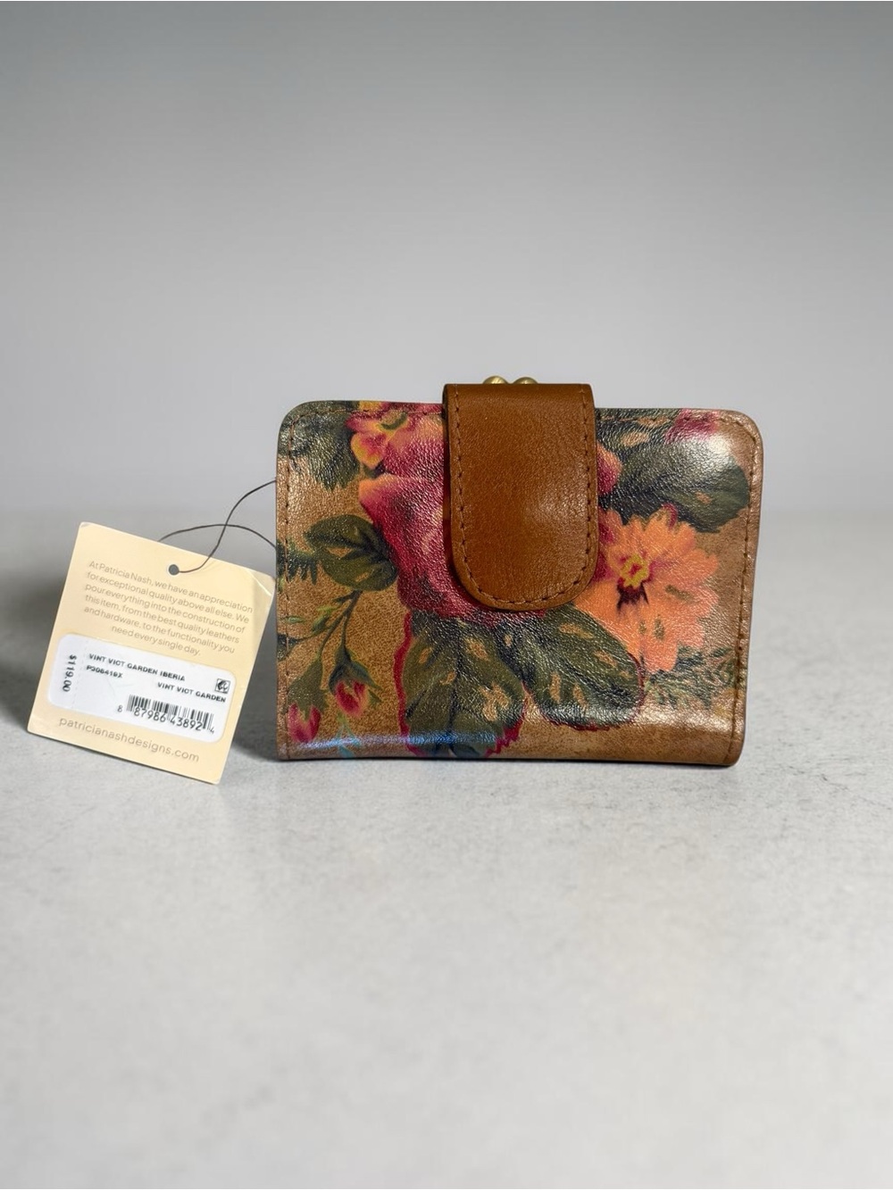 NWT PATRICIA NASH WALLET Vintage Victorian Garden Wallet